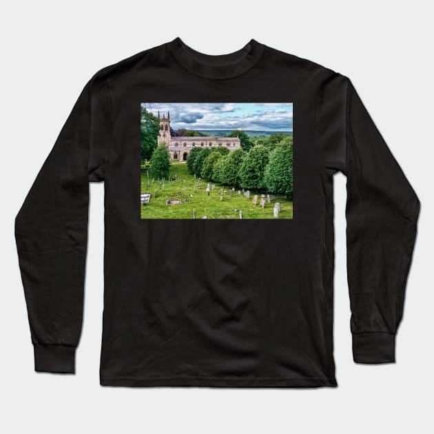 Church of St Andrew at Aysgarth, Yorkshire Long Sleeve T-Shirt by IanWL